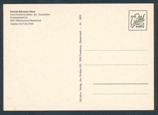 Konrad Adenauer Haus Oberhunden/Sauerl.